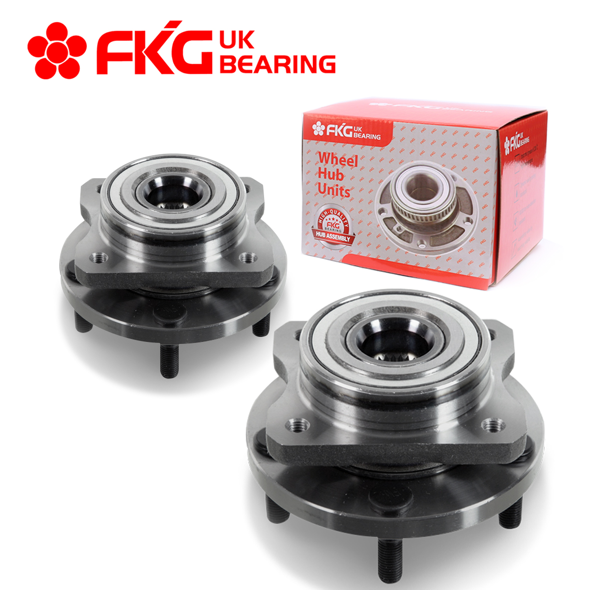 Front Wheel Hub and Bearing Assembly Left or Right Compatible Chrysler Prowler Grand Voyager Town and Country Dodge Caravan Plymouth Voyager AUQDD 513123 5 Lug 