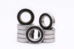FKG 10Pcs 6206-2RS 30x62x16mm Double Rubber Seal Deep Groove Ball Bearings Lubricated Chrome Steel