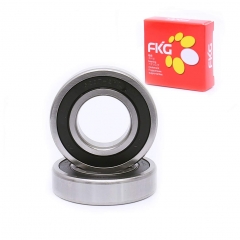 FKG 6208-2RS 40x80x18mm Deep Groove Ball Bearing Double Rubber Seal Bearings Pre-Lubricated 2 Pcs