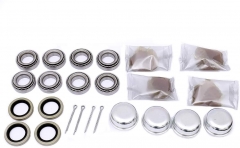 FKG Trailer Bearing Kit for 1-1/16 Inch Straight Spindles, Set of 4